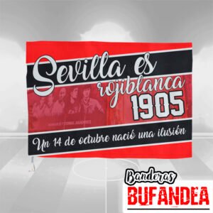 bandera sevilla rojiblanca