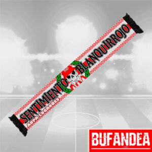 Bufanda Logroñés Sentimiento Blanquirrojo
