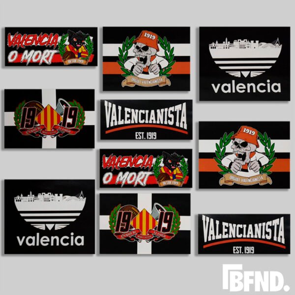 Stickers Valencia Bufandea Futbol Pegatinas BFND Club