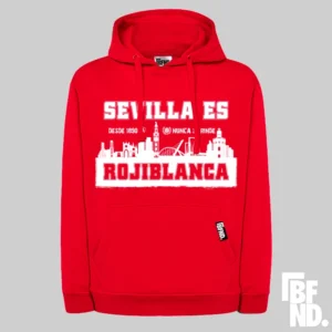 SUDADERA SEVILLA Rojiblanca