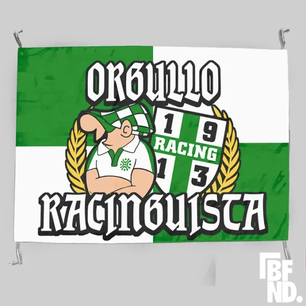 🟢⚪Bandera Racing Orgullo - Bufandea - RRC - 1913 - Tienda Online - Shop