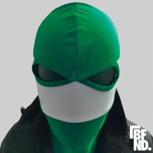 MASCARA VERDE BLANCA