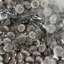 Pins redondos personalizados